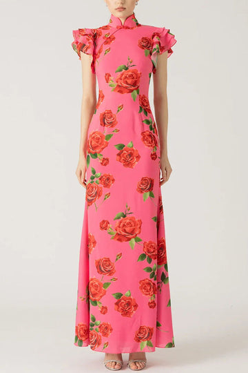 Portofino Rose Maxi Dress