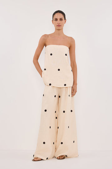 Luna Polka Dot Strapless Set