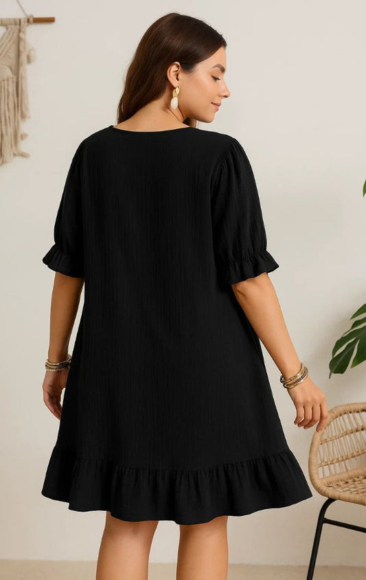 Mila Ruffle Mini Dress